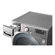 LG Lavadora Carga Frontal 6 Motion DD con Motor Inverter Direct Drive, Smart Diagnosis™ 22 Kg color Deluxe steel Compatible con LG TWINWash™ Mini, WM22VVS6