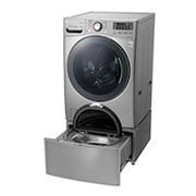 LG Lavadora Carga Frontal 6 Motion DD con Motor Inverter Direct Drive, Smart Diagnosis™ 22 Kg color Deluxe steel Compatible con LG TWINWash™ Mini, WM22VVS6