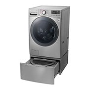 LG Lavadora Carga Frontal 6 Motion DD con Motor Inverter Direct Drive, Smart Diagnosis™ 22 Kg color Deluxe steel Compatible con LG TWINWash™ Mini, WM22VVS6