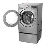 LG Lavadora Carga Frontal 6 Motion DD con Motor Inverter Direct Drive, Smart Diagnosis™ 22 Kg color Deluxe steel Compatible con LG TWINWash™ Mini, WM22VVS6