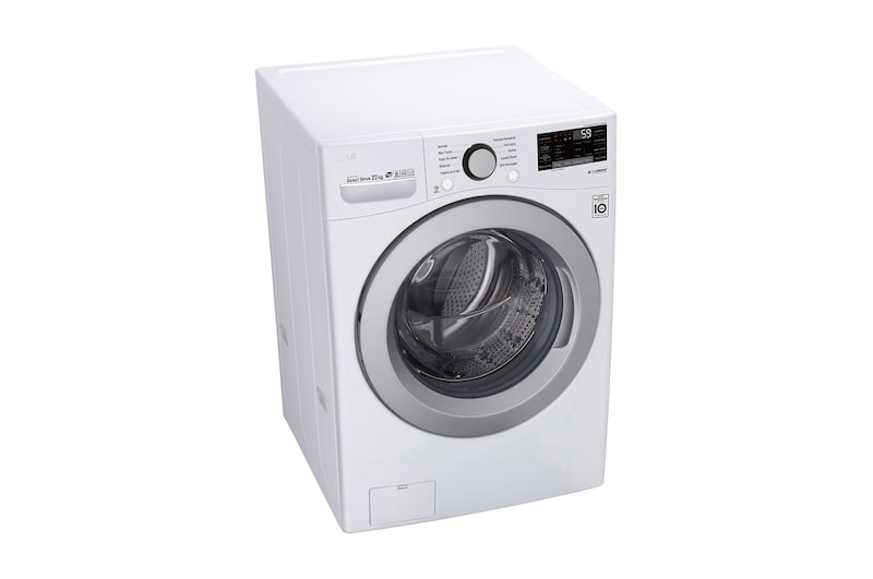 LG Lavadora Smart Carga Frontal 6 Motion DD con Motor Inverter Direct Drive, con SmartThinQ™ 22 Kg color Blanca Compatible con LG TWINWash™ Mini, WM22WV26