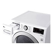 LG Lavadora Smart Carga Frontal 6 Motion DD con Motor Inverter Direct Drive, con SmartThinQ™ 22 Kg color Blanca Compatible con LG TWINWash™ Mini, WM22WV26