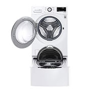 LG Lavadora Smart Carga Frontal 6 Motion DD con Motor Inverter Direct Drive, con SmartThinQ™ 22 Kg color Blanca Compatible con LG TWINWash™ Mini, WM22WV26