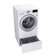 LG Lavadora Smart Carga Frontal 6 Motion DD con Motor Inverter Direct Drive, con SmartThinQ™ 22 Kg color Blanca Compatible con LG TWINWash™ Mini, WM22WV26