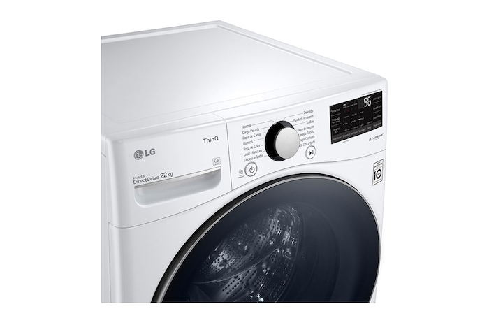 LG Lavadora LG  Carga Frontal AI DD™  22kg, WM22WV26SR