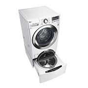 LG Lavadora Carga Frontal 6 Motion DD con Motor Inverter Direct Drive, Smart Diagnosis™ 22 Kg color Blanca Compatible con LG TWINWash™ Mini, WM22WV6