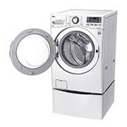 LG Lavadora Carga Frontal 6 Motion DD con Motor Inverter Direct Drive, Smart Diagnosis™ 22 Kg color Blanca Compatible con LG TWINWash™ Mini, WM22WV6