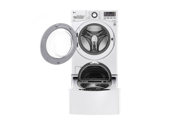 LG Lavadora Carga Frontal 6 Motion DD con Motor Inverter Direct Drive, Smart Diagnosis™ 22 Kg color Blanca Compatible con LG TWINWash™ Mini, WM22WV6