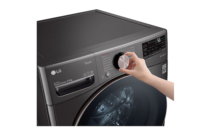 LG Lavadora LG  Carga Frontal AI DD™ 25 kg, WM25BV2S6GR