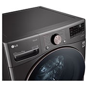 LG Lavadora LG Carga Frontal Inteligente Inverter AI DD™ (Inteligencia Artificial) con TurboWash 360™ 25 Kg - Acero Negro con Conectividad LG ThinQ, WM25BV2S6GR