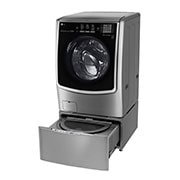 LG Lavadora Smart TWINWash™ Carga Frontal 6 Motion DD con Motor Inverter Direct Drive con SmartThinQ™ 25.5 Kg (22 kg + 3.5 kg) color Deluxe steel, WM5000HVA