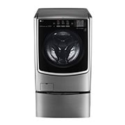 LG Lavadora Smart TWINWash™ Carga Frontal 6 Motion DD con Motor Inverter Direct Drive con SmartThinQ™ 25.5 Kg (22 kg + 3.5 kg) color Deluxe steel, WM5000HVA