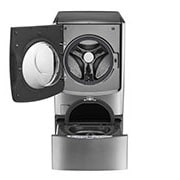 LG Lavadora Smart TWINWash™ Carga Frontal 6 Motion DD con Motor Inverter Direct Drive con SmartThinQ™ 25.5 Kg (22 kg + 3.5 kg) color Deluxe steel, WM5000HVA