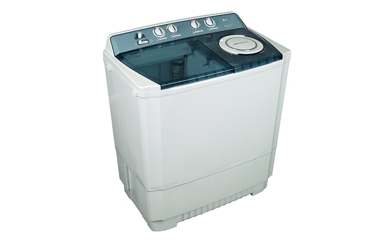 LG Lavadora Carga Superior Doble Tina con Sistema sin aspas Roller- Jet 16Kg color Blanca, WP-1660R