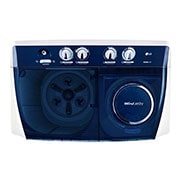 LG Lavadora LG Carga Superior Doble tina  con Sistema sin aspas Roller- Jet 14 Kg - Blanca - WP14WAR, WP14WAR