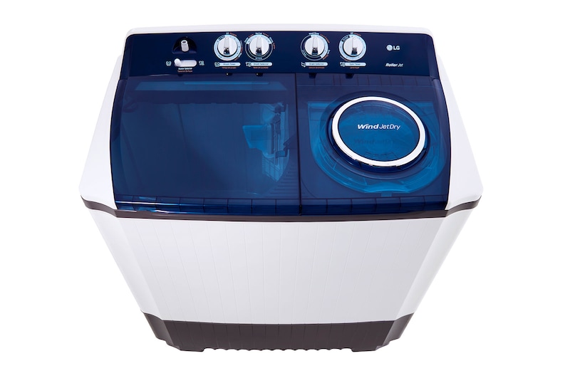 LG Lavadora LG Carga Superior Doble tina  con Sistema sin aspas Roller- Jet 14 Kg - Blanca - WP14WAR, WP14WAR