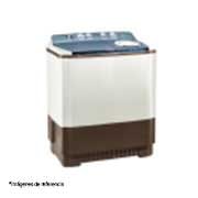 LG Lavadora Carga Superior Doble Tina con Sistema sin aspas Roller- Jet 17Kg color Blanca con café, WP17WA