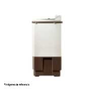 LG Lavadora Carga Superior Doble Tina con Sistema sin aspas Roller- Jet 17Kg color Blanca con café, WP17WA