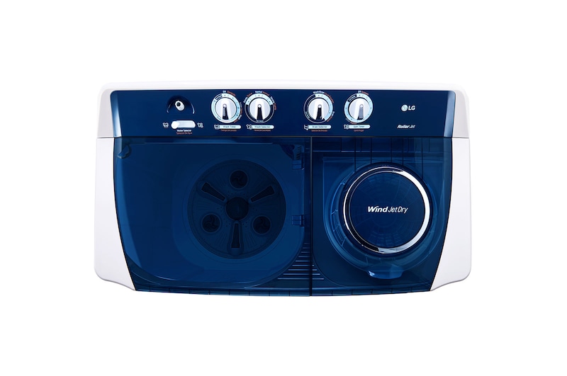 LG Lavadora LG Carga Superior Doble tina  con Sistema sin aspas Roller- Jet 16.5Kg - Blanca - WP17WAR, WP17WAR