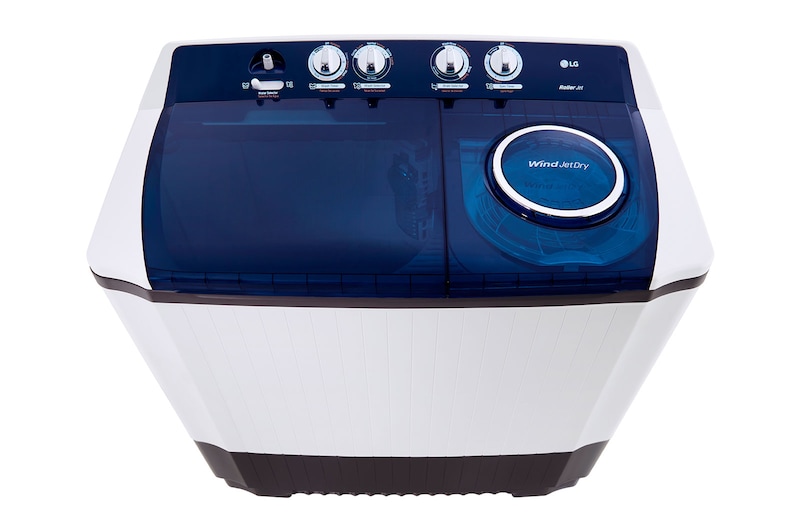 LG Lavadora LG Carga Superior Doble tina  con Sistema sin aspas Roller- Jet 16.5Kg - Blanca - WP17WAR, WP17WAR