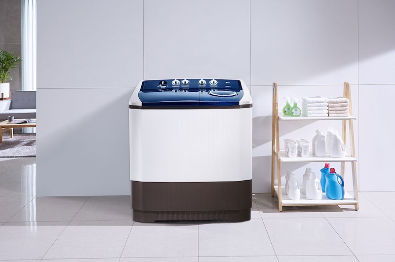 LG Lavadora LG Carga Superior Doble tina  con Sistema sin aspas Roller- Jet 16.5Kg - Blanca - WP17WAR, WP17WAR