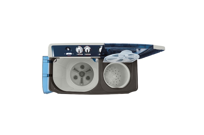 LG Lavadora LG Carga Superior Doble tina con Sistema sin aspas Roller- Jet 18 Kg - Gris - WP18GAR, WP18GAR