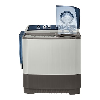 LG Lavadora LG Carga Superior Doble tina con Sistema sin aspas Roller- Jet 18 Kg - Gris - WP18GAR, WP18GAR