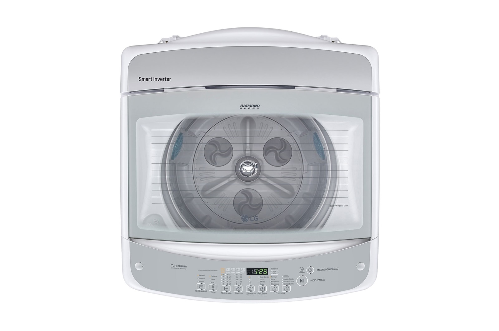 LG Lavadora Carga Superior 3 Smart Motion con Motor Smart Inverter 17 Kg color Blanca, WT17WSB