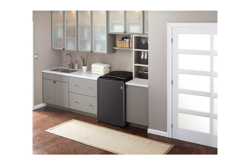 LG Lavadora LG Carga Superior  Smart Inverter con 3 Smart Motion 18 Kg - Gris Oxford - WT18MBB, WT18MBB