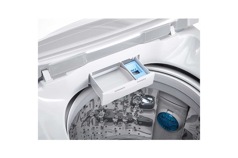 LG Lavadora Carga Superior 3 Smart Motion con Motor Smart Inverter 18 Kg color Blanca, WT18WSB