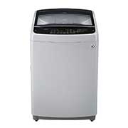 Vista frontal de Lavadora Carga Superior 3 Smart Motion con Motor Smart Inverter 19 Kg color Gris plata WT19DSB
