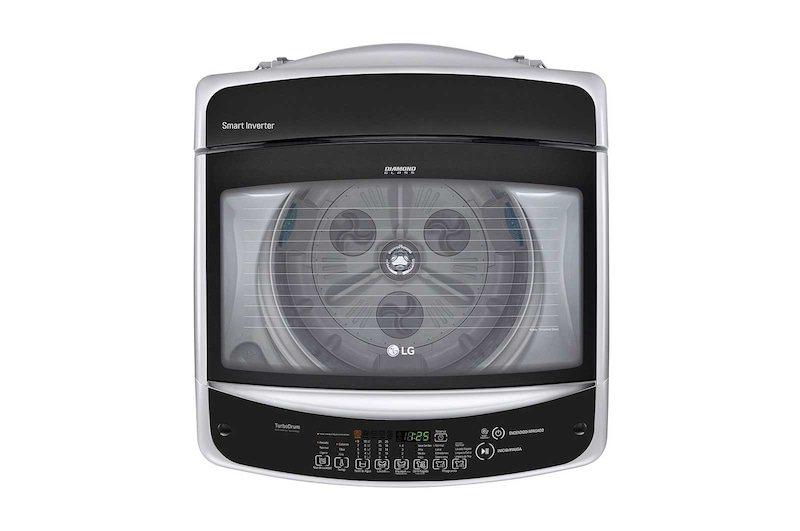 LG Lavadora Carga Superior 3 Smart Motion con Motor Smart Inverter 19 Kg color Gris plata, WT19DSB