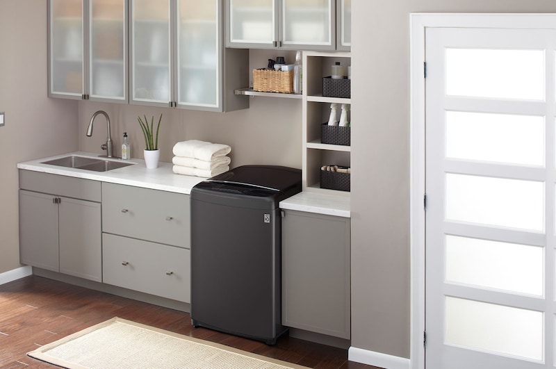 LG Lavadora LG Carga Superior Smart Inverter con 3 Smart Motion 19Kg - Gris Oxford - WT19MBB, WT19MBB