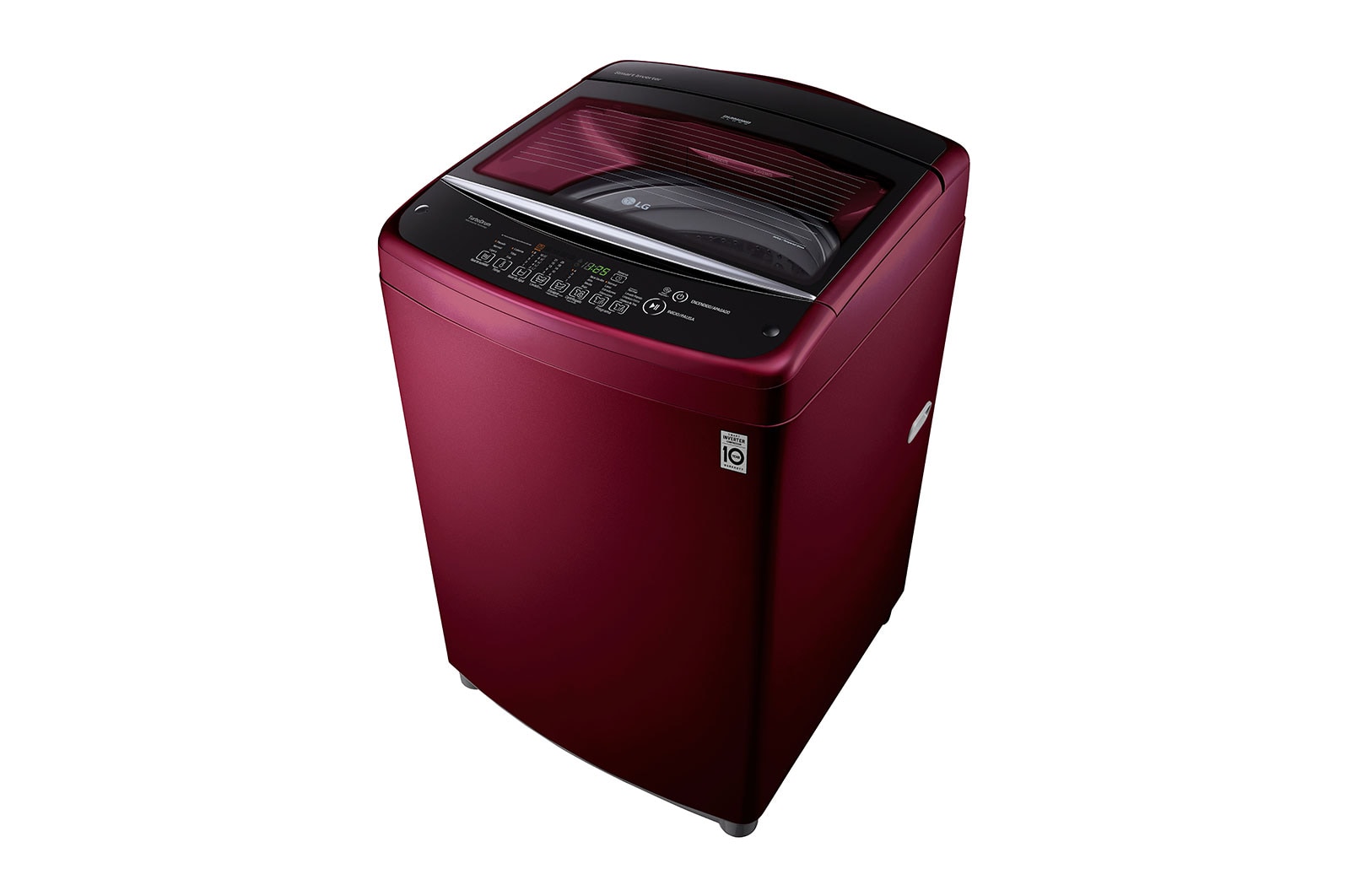 LG Lavadora Carga Superior 3 Smart Motion con Motor Smart Inverter 19 Kg color Rojo, WT19RSB