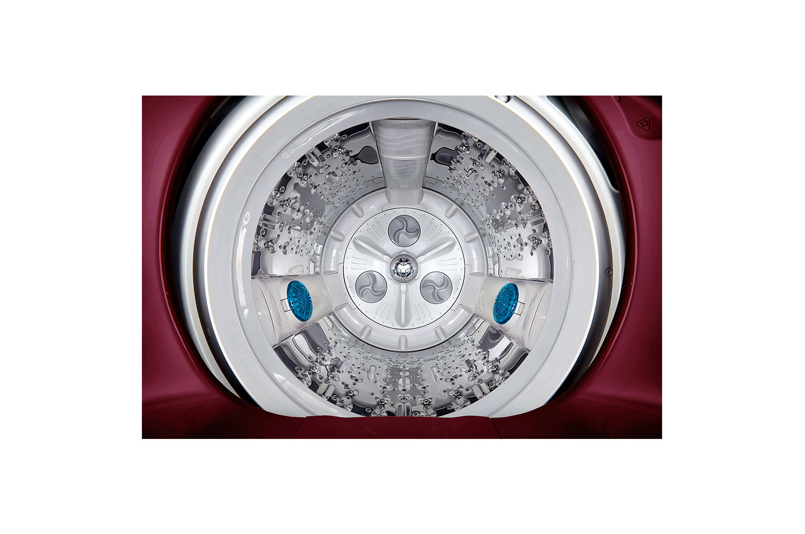 LG Lavadora Carga Superior 3 Smart Motion con Motor Smart Inverter 19 Kg color Rojo, WT19RSB