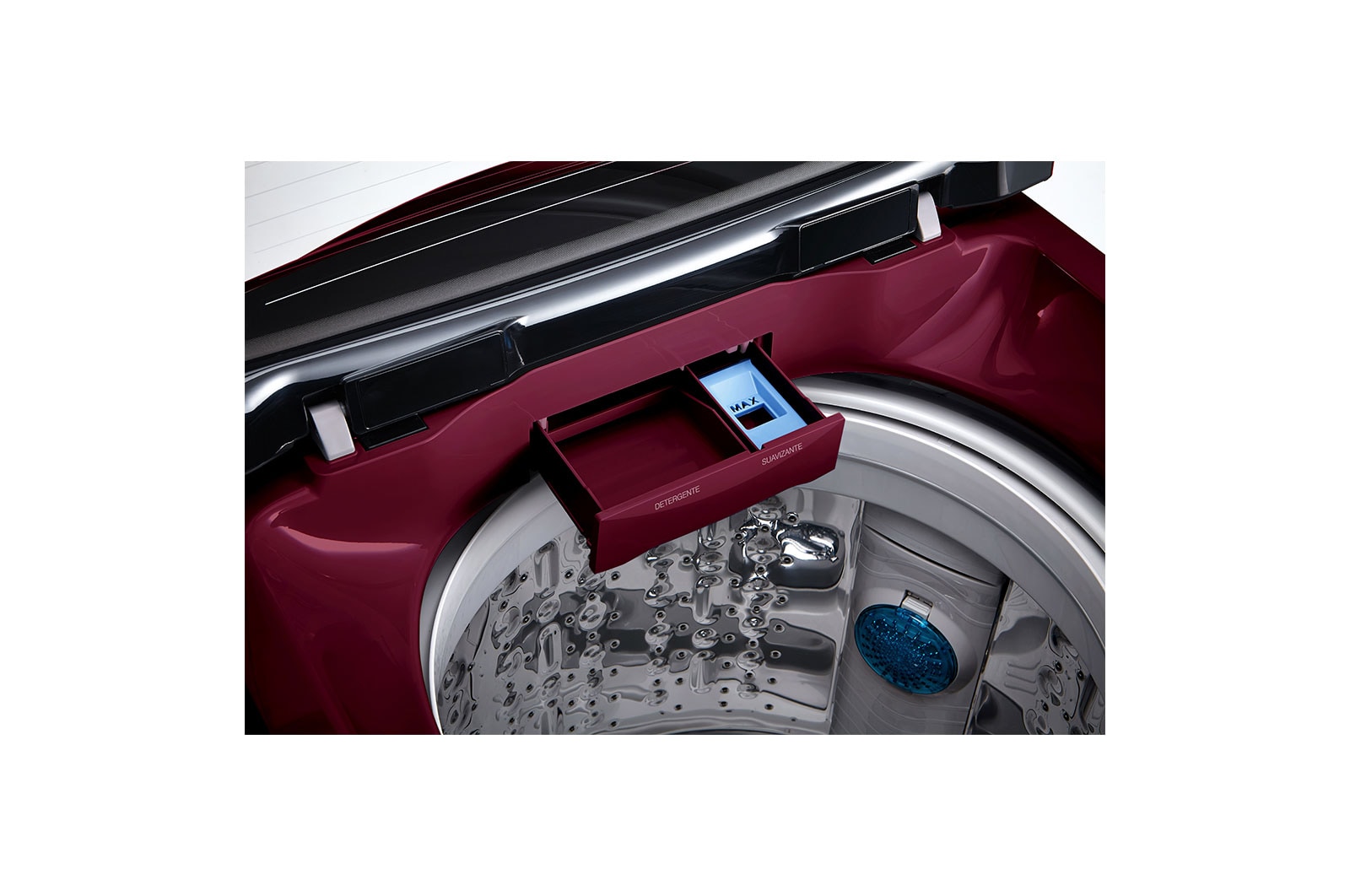 LG Lavadora Carga Superior 3 Smart Motion con Motor Smart Inverter 19 Kg color Rojo, WT19RSB