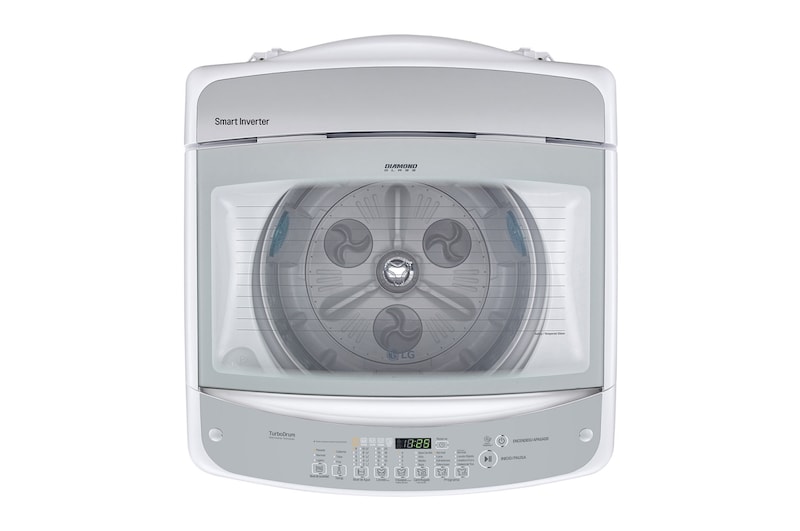 LG Lavadora Carga Superior 3 Smart Motion con Motor Smart Inverter 19 Kg color Blanca, WT19WSB