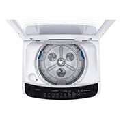 LG Lavadora Carga Superior 3 Smart Motion + TurboDrum™ con Motor Smart Inverter 19 Kg color Blanca con panel negro, WT19WSBP
