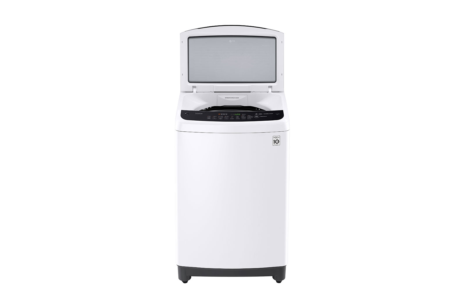 LG Lavadora Carga Superior 3 Smart Motion + TurboDrum™ con Motor Smart Inverter 19 Kg color Blanca con panel negro, WT19WSBP