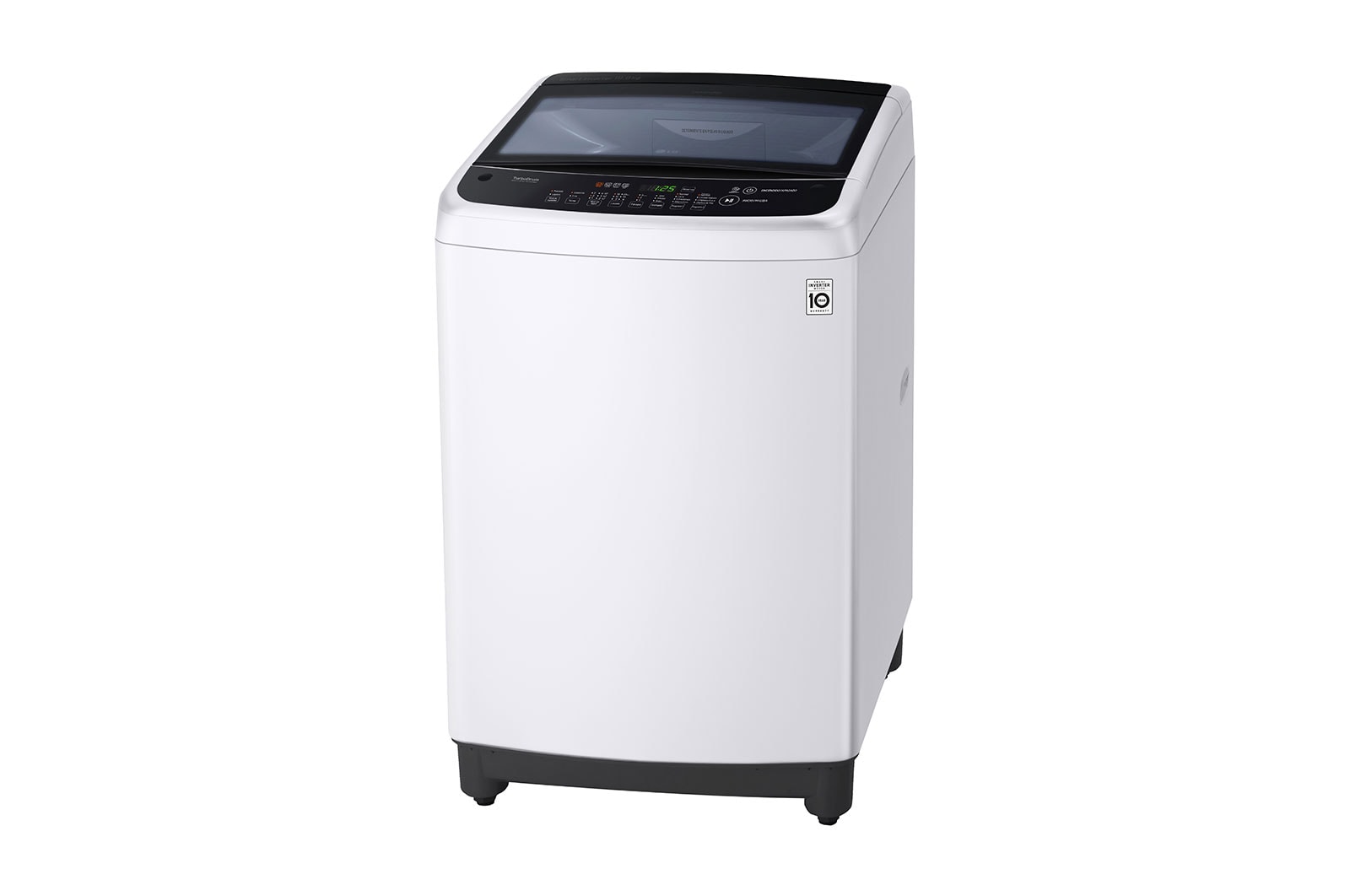 LG Lavadora Carga Superior 3 Smart Motion + TurboDrum™ con Motor Smart Inverter 19 Kg color Blanca con panel negro, WT19WSBP