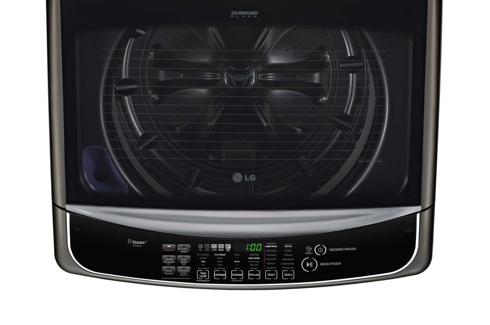 LG Lavadora Carga Superior 6 Motion DD con Motor Inverter Direct Drive con conectividad SmartThinQ™ 21 Kg color Negra, WT21BSS6