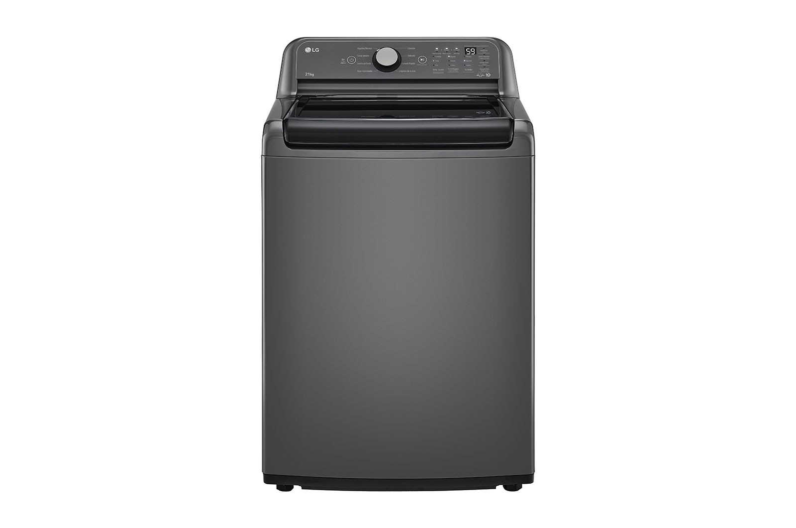 LG Lavadora LG Carga Superior con Agitador Inverter DD con 6 Motion DD 21 Kg- Negro, WT21MT6HKA