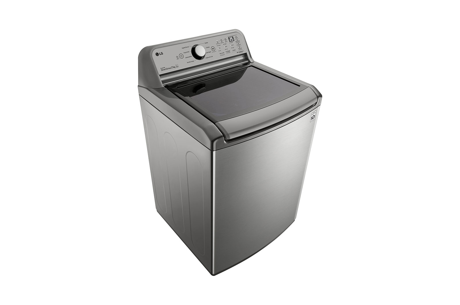 LG Lavadora LG Carga Superior con Agitador 4-Way™, Motor Inverter Direct Drive™  21 Kg - Plata, WT21VT6HKA