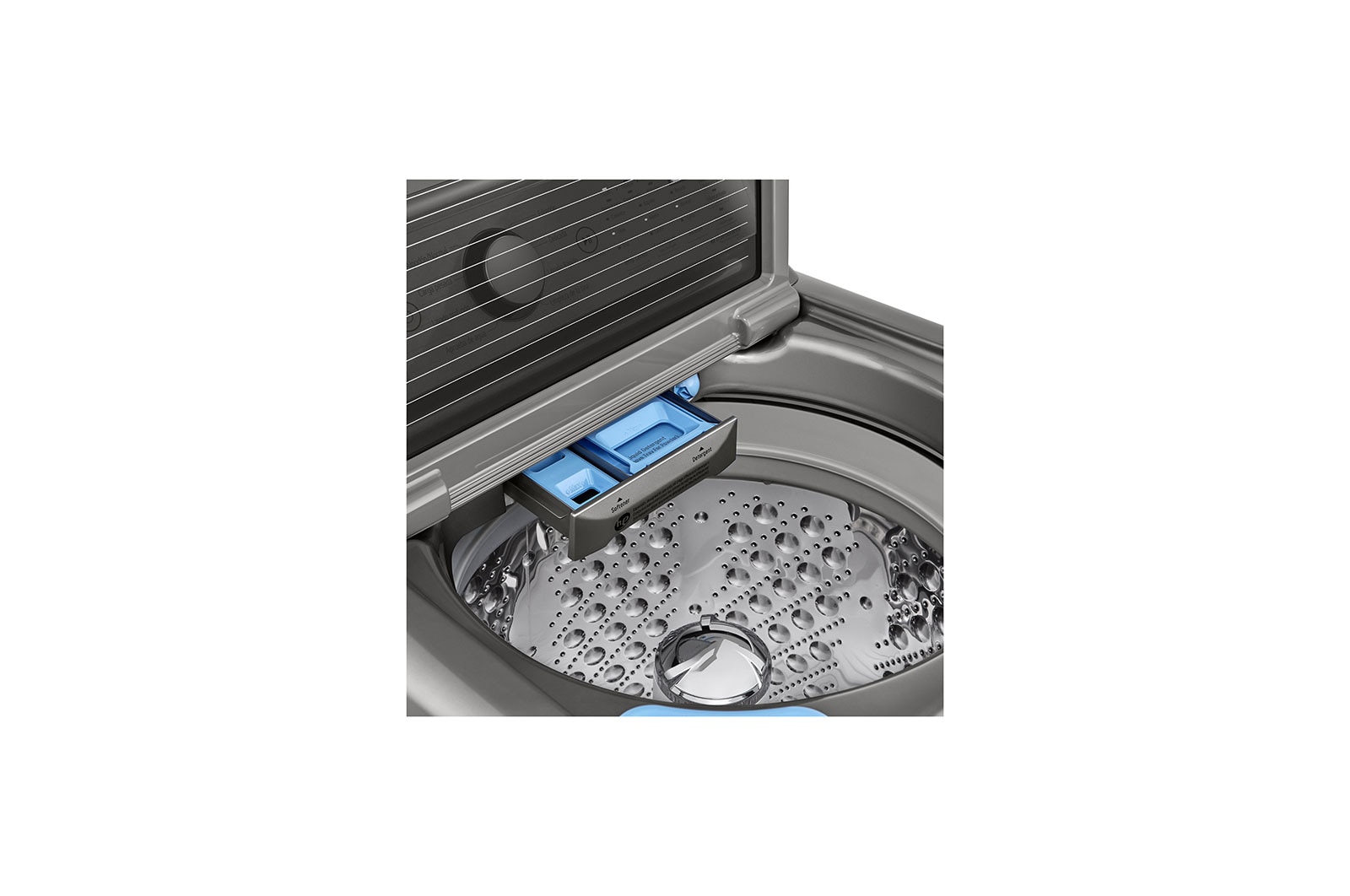 LG Lavadora LG Carga Superior con Agitador 4-Way™, Motor Inverter Direct Drive™  21 Kg - Plata, WT21VT6HKA