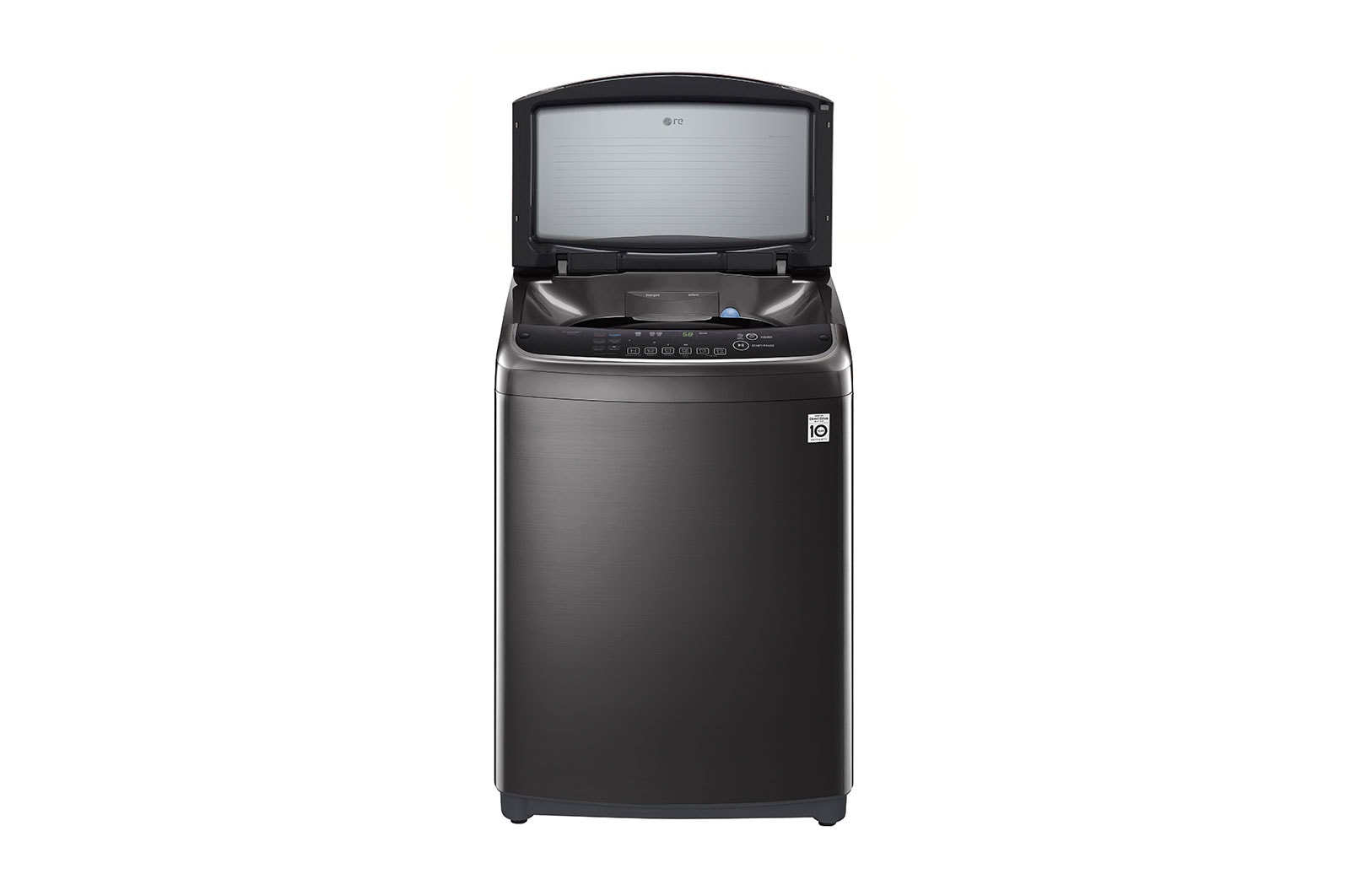 LG Lavadora Carga Superior Inteligente 6 Motion DD con Motor  Inverter Direct Drive, True Steam 22Kg color Black Steel con Conectividad LG ThinQ, WT22BSS6H
