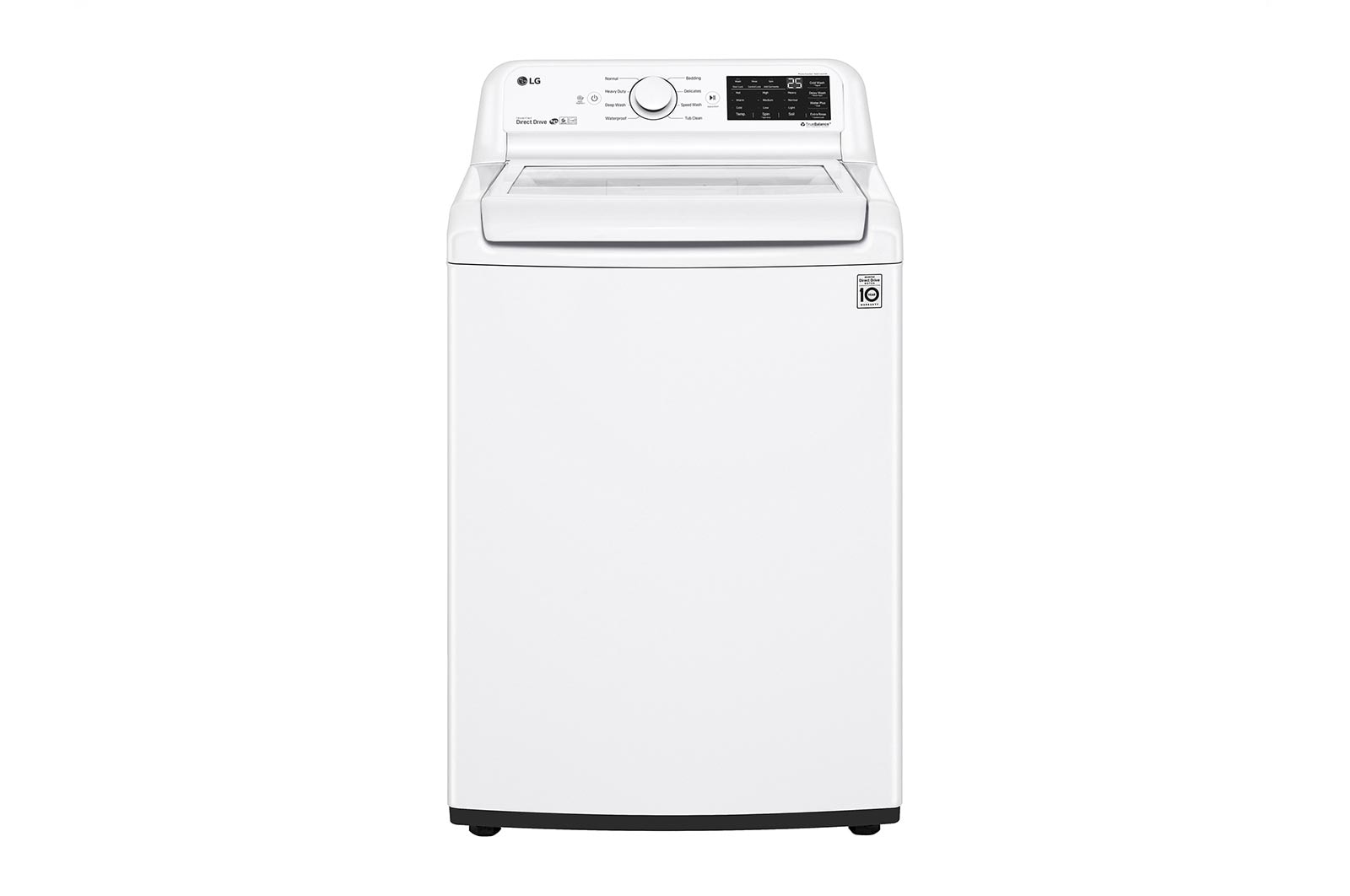 Vista frontal de Lavadora Carga Superior 6 Motion DD con Motor Inverter Direct Drive 22 Kg color Blanca WT22WT6H