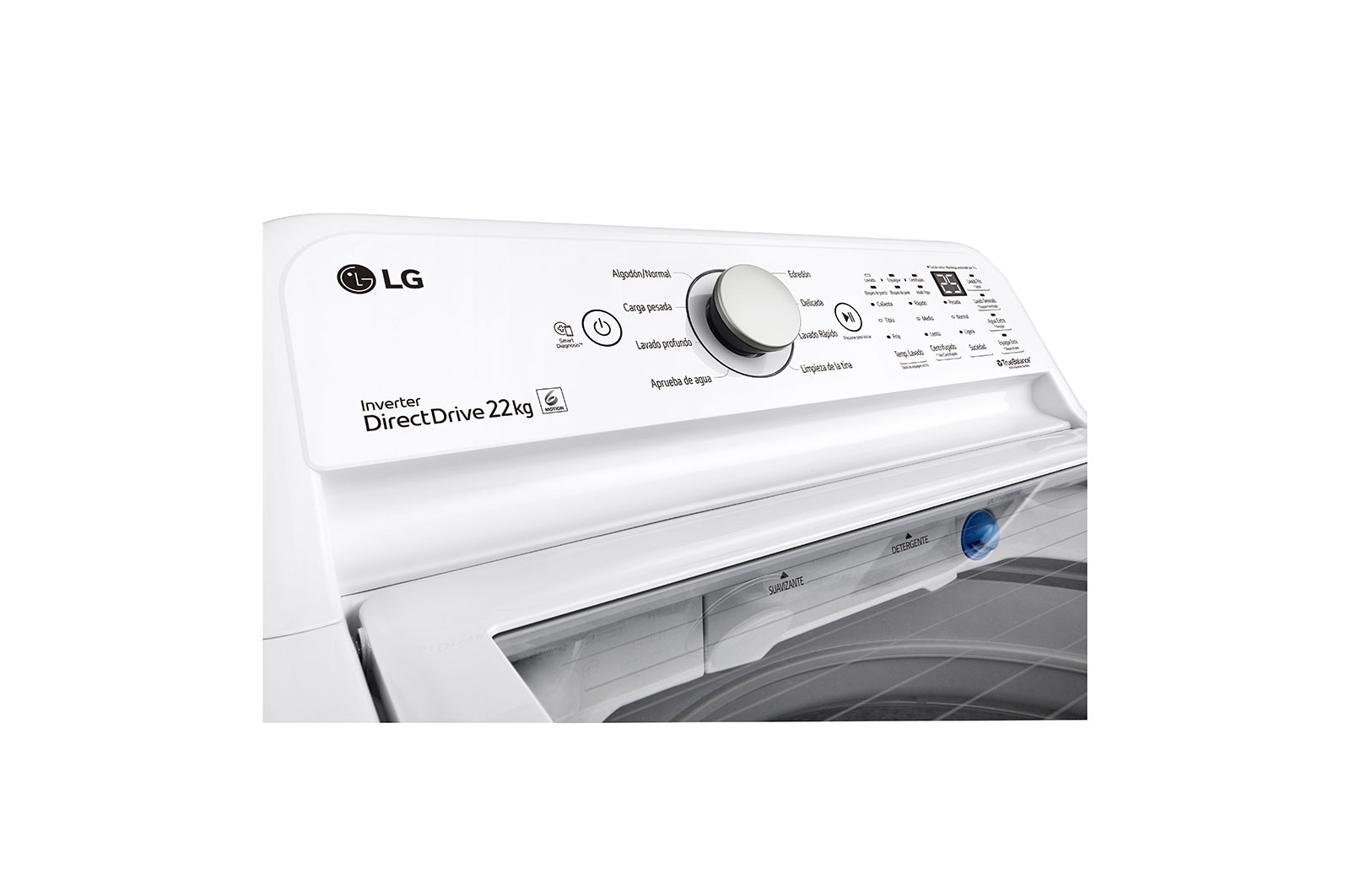 LG Lavadora Carga Superior Motor Inverter 22kg, WT22WT6HK
