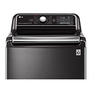 LG Lavadora Carga Superior Inteligente 6 Motion DD con Motor Inverter Direct Drive, True Steam 25Kg color Black Steel con Conectividad LG ThinQ, WT25BTS6H