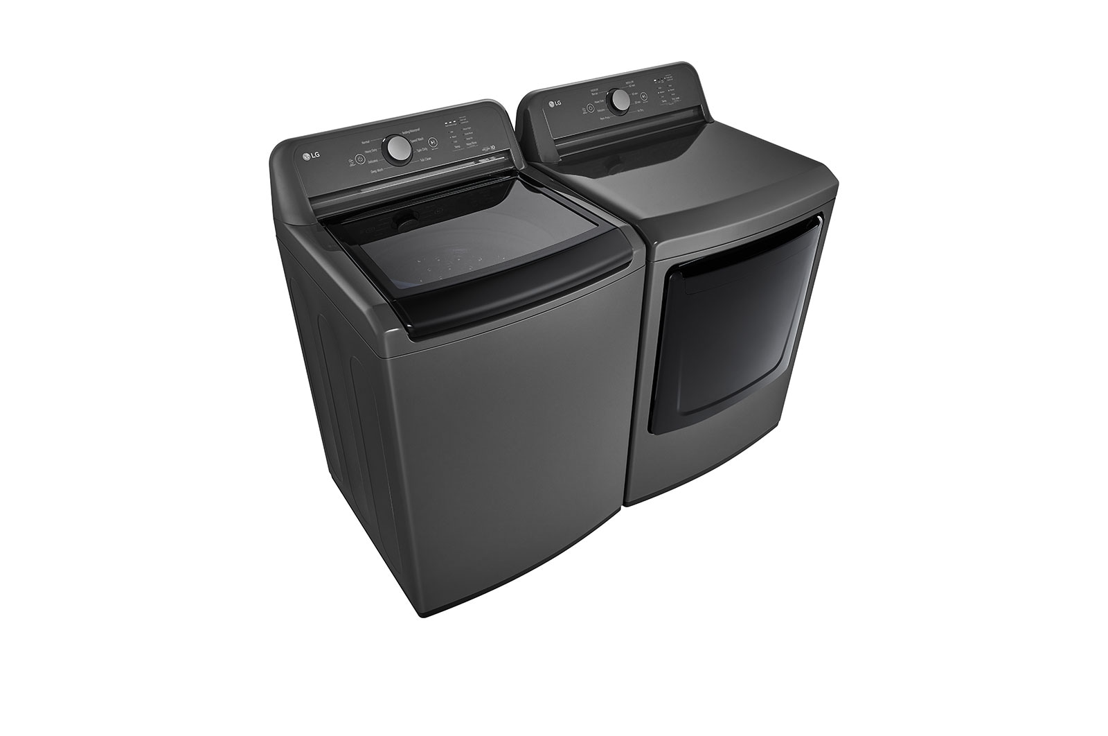 LG Lavadora LG Carga Superior Inverter Direct Drive™ con sistema de lavado 6 Motion DD, 25 Kg – Color Negro + Secadora de gas LG con Sensor de secado Sensor Dry y Autodiagnóstico SmartDiagnosis™,  25 Kg - Color Negro, WT25MT6HK.DT25MTGK