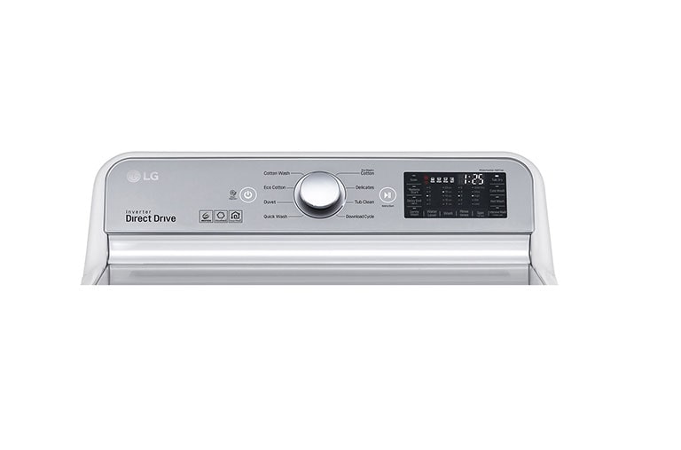 LG Lavadora Smart Carga Superior 6 Motion DD con Motor Inverter Direct Drive con conectividad SmartThinQ™ 25 Kg color Blanca, WT25WT6